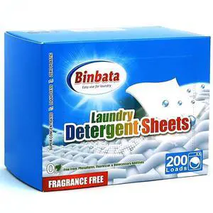Laundry Detergent Sheets, 200 Count, Fragrance Free, Unscented, Eco-Friendly, Hypoallergenic, Biodegradable, Plastic Free, Liquidless, Suitable for Sensitive Skin Laundry Detergent Sheets, 200 Count, Fragrance Free, Unscented, Eco-Friendly, Hypoallergenic, Biodegradable, Plastic Free, Liquidless, Suitable for Sensitive Skin