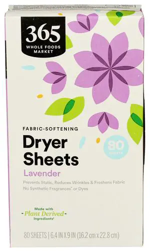 Fabric-Softening Dryer Sheets, Lavender, 80 Count Fabric-Softening Dryer Sheets, Lavender, 80 Count