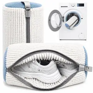 Shoe Washing Machine Bag 2 Pack, Reusable Laundry Shoe Bags for Washer & Dryer, 360° Deep Cleaning Sneaker Bags with Self-Locking Zipper, Shoe Protector for Sneakers & All Shoe Types Shoe Washing Machine Bag 2 Pack, Reusable Laundry Shoe Bags for Washer & Dryer, 360° Deep Cleaning Sneaker Bags with Self-Locking Zipper, Shoe Protector for Sneakers & All Shoe Types