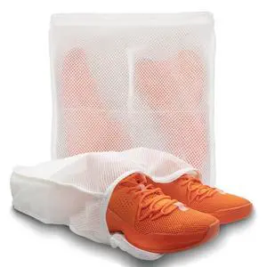 2Pcs Large Shoes Laundry Bags for Washing Machine, Fits Sneaker up to Size 14, Double Layer Mesh 16x14x3 inch Wash Bag with Built-in Divider 2Pcs Large Shoes Laundry Bags for Washing Machine, Fits Sneaker up to Size 14, Double Layer Mesh 16x14x3 inch Wash Bag with Built-in Divider