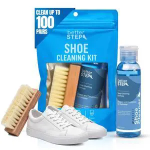 Shoe Cleaner Kit | Sneaker Cleaner (4 oz) with & Bristle Brush, Up to 100+ Washes, for All Washable Shoe Types Shoe Cleaner Kit | Sneaker Cleaner (4 oz) with & Bristle Brush, Up to 100+ Washes, for All Washable Shoe Types