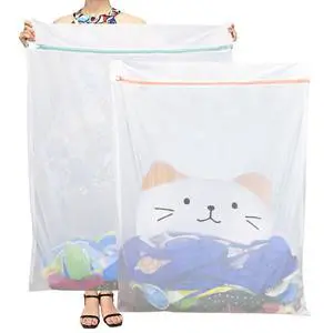 Extra Large Mesh Laundry Bags, 2 Pack 43 x 35 inch Jumbo Delicates Bag for Washing Machine, Large Mesh Bags for Delicates, Coats, Blankets, Bedding, Toys, Pet Items Extra Large Mesh Laundry Bags, 2 Pack 43 x 35 inch Jumbo Delicates Bag for Washing Machine, Large Mesh Bags for Delicates, Coats, Blankets, Bedding, Toys, Pet Items
