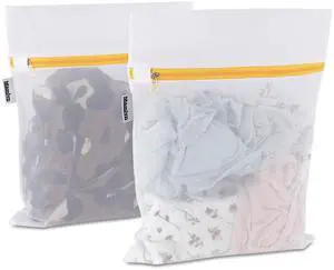 Mesh Laundry Bag for Delicates, Wash Bag for Underwear and Lingerie, Makeup Organizer Bag (2 Small) Mesh Laundry Bag for Delicates, Wash Bag for Underwear and Lingerie, Makeup Organizer Bag (2 Small)