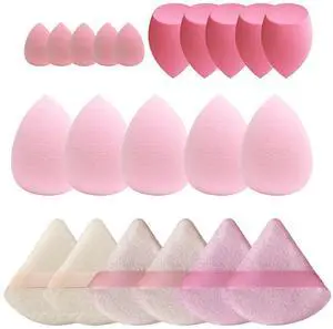21 pcs Makeup Sponge Bulk:Makeup Sponges 21 Pcs for Liquid, Cream, and Powder, Multi-colored Pink make up sponges for foundation 21 pcs Makeup Sponge Bulk:Makeup Sponges 21 Pcs for Liquid, Cream, and Powder, Multi-colored Pink make up sponges for foundation