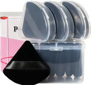 10Pcs Triangle Powder Puffs for Face Powder,Soft Velour Triangular Beauty Puff,Makeup Pressed,Baking & Setting Powder Sponge Applicator Pads with Case,Black 10Pcs Triangle Powder Puffs for Face Powder,Soft Velour Triangular Beauty Puff,Makeup Pressed,Baking & Setting Powder Sponge Applicator Pads with Case,Black