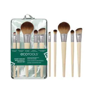 6 Piece Start the Day Beautifully Makeup Brush Set, Makeup Brushes for Eyeshadow, Blush, Concealer, & Foundation Application, Gift Set, Synthetic Hair, Vegan & Cruelty-Free 6 Piece Start the Day Beautifully Makeup Brush Set, Makeup Brushes for Eyeshadow, Blush, Concealer, & Foundation Application, Gift Set, Synthetic Hair, Vegan & Cruelty-Free