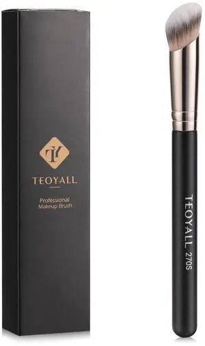 Under Eye Concealer Brush, Angled Contour Brush Synthetic Kabuki Brush for Concealing Blending Setting Buffing with Liquid, Cream and Powder Cosmetic (270S) Under Eye Concealer Brush, Angled Contour Brush Synthetic Kabuki Brush for Concealing Blending Setting Buffing with Liquid, Cream and Powder Cosmetic (270S)