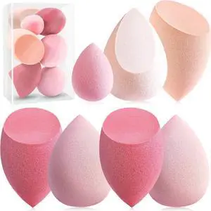 Makeup Sponge Set, 7 Pcs Multi Colored Blender Sponges Makeup Sponge Set, 7 Pcs Multi Colored Blender Sponges