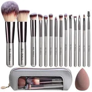 Travel Makeup Brush Set PCS Professional Makeup Brushes with Case & Sponge for Foundation, Concealer, Powder, Blush & Eyeshadow, Soft Synthetic Brush Kit for Women, Beginners & Travelers Travel Makeup Brush Set PCS Professional Makeup Brushes with Case & Sponge for Foundation, Concealer, Powder, Blush & Eyeshadow, Soft Synthetic Brush Kit for Women, Beginners & Travelers