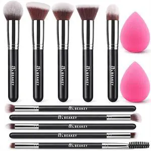 Makeup Brushes Set, Professional Foundation Eyeshadow Concealer Blush Powder Bronzer Applicator, 2 Blender Sponge with Beauty Paper Case Makeup Brushes Set, Professional Foundation Eyeshadow Concealer Blush Powder Bronzer Applicator, 2 Blender Sponge with Beauty Paper Case