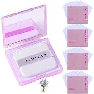 Oil Blotting Paper for Face, 500 Sheets with Mirror & Puff, Multiple Refills, Absorbs Excess Oil Instantly, Natural Oil Control Film, Lavender Oil Blotting Paper for Face, 500 Sheets with Mirror & Puff, Multiple Refills, Absorbs Excess Oil Instantly, Natural Oil Control Film, Lavender