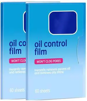 2 Packs (120 Sheets) Oil Absorbing Blotting Sheets for Oily Skin, Makeup-Friendly & Portable Oil Wipes 2 Packs (120 Sheets) Oil Absorbing Blotting Sheets for Oily Skin, Makeup-Friendly & Portable Oil Wipes