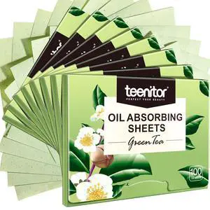 Green Tea Blotting Paper - 800 Oil Absorbing Sheets for Oily Skin, Face Oil Control Film Green Tea Blotting Paper - 800 Oil Absorbing Sheets for Oily Skin, Face Oil Control Film
