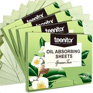 Oil Blotting Sheets for Face, 400 Sheets Green Tea Oil Absorbing Sheets Blotting Paper for Oily Skin, Oil Absorbent Pads Face Oil Wipes Oil Sheets for Women, Oil Control Film Large 10cmx7cm Oil Blotting Sheets for Face, 400 Sheets Green Tea Oil Absorbing Sheets Blotting Paper for Oily Skin, Oil Absorbent Pads Face Oil Wipes Oil Sheets for Women, Oil Control Film Large 10cmx7cm
