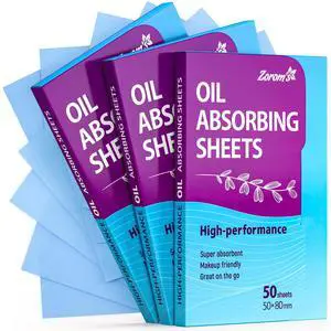 High-Performance Oil Absorbing Sheets for Face - 3 pack (150 sheets) - Makeup Friendly Blotting Papers for Oily Skin - Oil Blotting Sheets for Face High-Performance Oil Absorbing Sheets for Face - 3 pack (150 sheets) - Makeup Friendly Blotting Papers for Oily Skin - Oil Blotting Sheets for Face