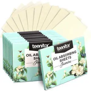 Face Oil Absorbing Sheets - 1000 Jasmine Blotting Paper for Oily Skin, Natural Oil Control Film Blotting Sheets for Men & Women Face Oil Absorbing Sheets - 1000 Jasmine Blotting Paper for Oily Skin, Natural Oil Control Film Blotting Sheets for Men & Women