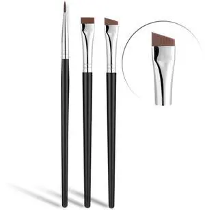 Fine Angled Eyeliner Brush, Ultra thin Precision EyeLiner Makeup Brushes Set, Fine Point Eyeliner Brush, Synthetic Bristles Eye Makeup Tool (3 Pcs) Fine Angled Eyeliner Brush, Ultra thin Precision EyeLiner Makeup Brushes Set, Fine Point Eyeliner Brush, Synthetic Bristles Eye Makeup Tool (3 Pcs)