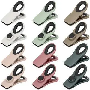 Chip Clips, Magnetic Bag Clips with Air Tight Seal for Food Storage, 12 Pieces, Neutral Color Chip Clips, Magnetic Bag Clips with Air Tight Seal for Food Storage, 12 Pieces, Neutral Color