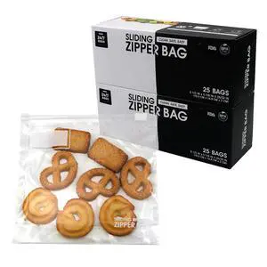 50 Small Slider Storage Bags with Expandable Bottom, Easy Secure Slide, Zero BPA, Easy On The Go 50 Small Slider Storage Bags with Expandable Bottom, Easy Secure Slide, Zero BPA, Easy On The Go