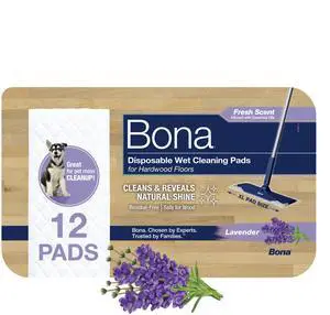 Disposable Wet Cleaning Pads for Hardwood Floors, Lavender Scent Disposable Wet Cleaning Pads for Hardwood Floors, Lavender Scent