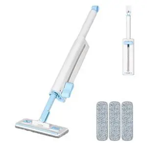 Self-Squeezing Mini mop Hand-Free Small Sponge Cleaning mop Suitable for Desktop, Kitchen, Bathroom, Glass, car, Corners and Other Small Spaces (Sponge 3pcs Squeeze Handle 1pcs) (Blue) Self-Squeezing Mini mop Hand-Free Small Sponge Cleaning mop Suitable for Desktop, Kitchen, Bathroom, Glass, car, Corners and Other Small Spaces (Sponge 3pcs Squeeze Handle 1pcs) (Blue)