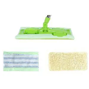 Wet Dry Flat Mop Head with 2 Washable Pads, US Acme Thread Wet Dry Flat Mop Head with 2 Washable Pads, US Acme Thread
