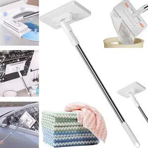 Snap Grip Mini Mop, 2026 Upgraded Disposable Dust Mop, Zero Touch Mini Mops, Convenient Cloth Changing Mops for Kitchen Counter, Foldable 100cm Adjustable Long Handle Mopping Stick (1*mop+5*Cloth) Snap Grip Mini Mop, 2026 Upgraded Disposable Dust Mop, Zero Touch Mini Mops, Convenient Cloth Changing Mops for Kitchen Counter, Foldable 100cm Adjustable Long Handle Mopping Stick (1*mop+5*Cloth)