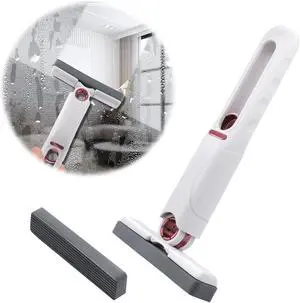 Portable Mini Cleaning Mop, Mini Sponge Mop, Wet and Dry Use Cleaning System, Mini Mop for Bathroom, Kitchen, Desktop, Glass, Living Room, Car (2 Sponge Head + 1 Squeeze Handle) Portable Mini Cleaning Mop, Mini Sponge Mop, Wet and Dry Use Cleaning System, Mini Mop for Bathroom, Kitchen, Desktop, Glass, Living Room, Car (2 Sponge Head + 1 Squeeze Handle)