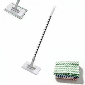 Mini Mop, Touch-Free Cloth Release Hands-Free Multi-Purpose Flat Mop with One-Click Press Lock, Use Thin Wipes or Soft Cloths, 39 in. Handle, Wet or Dry Tool for Small Spaces, 5 Cloths Mini Mop, Touch-Free Cloth Release Hands-Free Multi-Purpose Flat Mop with One-Click Press Lock, Use Thin Wipes or Soft Cloths, 39 in. Handle, Wet or Dry Tool for Small Spaces, 5 Cloths