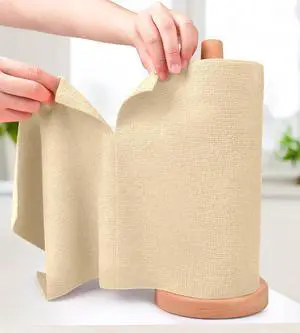 Microfiber Cleaning Cloth Roll - Tear-Away Reusable Microfiber Paper Towels, Lint-Free, Washable, 20 Sheets for Kitchen, Car, Dishes, and Sensitive Surfaces (Wheat) Microfiber Cleaning Cloth Roll - Tear-Away Reusable Microfiber Paper Towels, Lint-Free, Washable, 20 Sheets for Kitchen, Car, Dishes, and Sensitive Surfaces (Wheat)