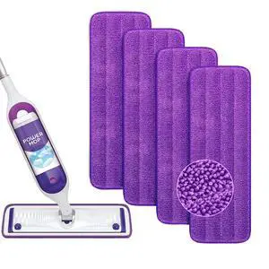 Reusable Power Mop Refills Pads Compatible with Swiffer PowerMop Mop - Microfiber Power Mop Pads Refill for 13 ''-15 '' Spray Mop- Washable Pads for Multi-Surface Floor Cleaning, 4 Pack Reusable Power Mop Refills Pads Compatible with Swiffer PowerMop Mop - Microfiber Power Mop Pads Refill for 13 ''-15 '' Spray Mop- Washable Pads for Multi-Surface Floor Cleaning, 4 Pack