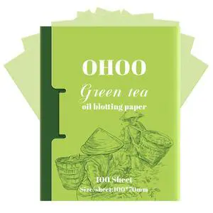 Face Oil Blotting Paper Facial Oil Absorbing Sheets for Oily Skin Face Wipes for Makeup Clean Green Tea 100 Count Face Oil Blotting Paper Facial Oil Absorbing Sheets for Oily Skin Face Wipes for Makeup Clean Green Tea 100 Count