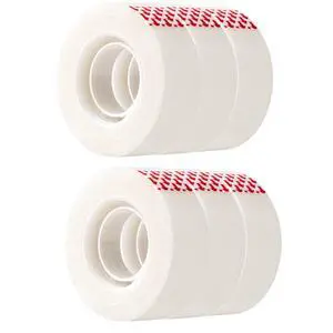 Matte Finish Tape, 6 Pack, 3/4" Width x 1000" (27.8 yds) Length, Translucent Matte Finish Tape, 6 Pack, 3/4" Width x 1000" (27.8 yds) Length, Translucent