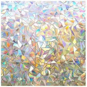 Window Privacy Film Rainbow Film Decorative Window Sticker, 3D Static Stained Glass Cling Tint for Home Heat Control Non-Adhesive, 17.5 x 78.7 inches Window Privacy Film Rainbow Film Decorative Window Sticker, 3D Static Stained Glass Cling Tint for Home Heat Control Non-Adhesive, 17.5 x 78.7 inches