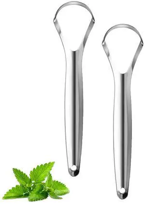 2 Pack Tongue Scraper,Stainless Steel Tongue Cleaners,Tongue Scraper for Adults, Reduce Bad Breath and Fresh Breath(Silver) 2 Pack Tongue Scraper,Stainless Steel Tongue Cleaners,Tongue Scraper for Adults, Reduce Bad Breath and Fresh Breath(Silver)