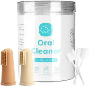 Baby Toothbrush Finger Toothbrush Oral Cleaner Kit with 5PCS Baby Tongue Cleaner Toddler Silicone Tooth Brush 0-6 Months 6-12 Months (Clay/Ivory+30PCS Toothbrushes) Baby Toothbrush Finger Toothbrush Oral Cleaner Kit with 5PCS Baby Tongue Cleaner Toddler Silicone Tooth Brush 0-6 Months 6-12 Months (Clay/Ivory+30PCS Toothbrushes)