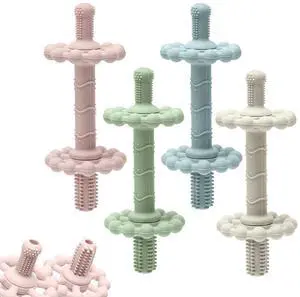 4 Pack Teething Toys for Babies 0-3 3-6 Months Anti-Choking Design,Teething Relief for Infant Straws Sticks 6-24 Months, Baby Toddlers Silicone teether Tubes 4 Pack Teething Toys for Babies 0-3 3-6 Months Anti-Choking Design,Teething Relief for Infant Straws Sticks 6-24 Months, Baby Toddlers Silicone teether Tubes