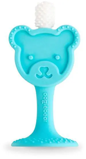 Infant-to-Toddler Training Teether Toothbrush - 0-2 Years - 360° Soft Silicone, Promotes Safe Brushing, Baby & Kids Health - Teddy Bear Design Oral Care - 1 Unit Infant-to-Toddler Training Teether Toothbrush - 0-2 Years - 360° Soft Silicone, Promotes Safe Brushing, Baby & Kids Health - Teddy Bear Design Oral Care - 1 Unit