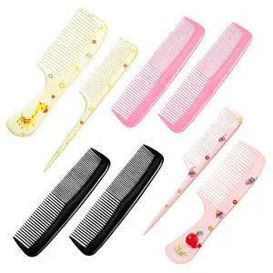 Cute Baby Hair Comb Set for Girls - 8Pcs Tooth Comb & Rat Tail Comb for Toddlers, Kids - Mini Plastic Travel Comb for Detangling, Styling, Parting - Anti-Static for Wet/Dry Hair Cute Baby Hair Comb Set for Girls - 8Pcs Tooth Comb & Rat Tail Comb for Toddlers, Kids - Mini Plastic Travel Comb for Detangling, Styling, Parting - Anti-Static for Wet/Dry Hair