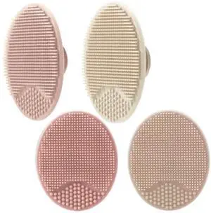 Baby Cradle Cap Brush, Silicone Baby Bath Brush Massage Brush Set for Dry Skin, Cradle Cap, and Eczema, 4 Pack (Pink) Baby Cradle Cap Brush, Silicone Baby Bath Brush Massage Brush Set for Dry Skin, Cradle Cap, and Eczema, 4 Pack (Pink)