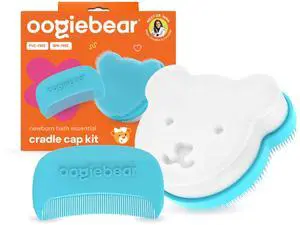 Cradle Cap Brush Kit for Babies Gentle and Safe Scalp Massage Care with Sponge, Brush, and Comb for Newborns and Babies Cradle Cap Brush Kit for Babies Gentle and Safe Scalp Massage Care with Sponge, Brush, and Comb for Newborns and Babies
