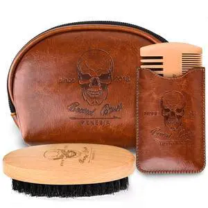 Beard Brush and Comb set for Men Beard Brush and Comb set for Men
