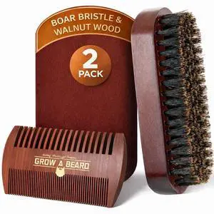 For Men & 100% Boar Bristle Beard Brush For Men, Best Beard Grooming Kit, Natural Mustache Brush And Comb For Men, Hair Brush, Mens Beard Care Gifts, Gift For Beard For Men & 100% Boar Bristle Beard Brush For Men, Best Beard Grooming Kit, Natural Mustache Brush And Comb For Men, Hair Brush, Mens Beard Care Gifts, Gift For Beard