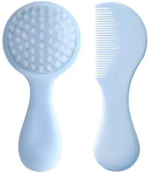 Baby Hair Comb Set Soft Baby Hair Brush Baby Comb Hair Comb Set Newborn Baby Hair Brush and Comb Set Baby Care Hair Brush for Girls and Boys,Baby Hair Brush Set for Newborns, Blue Baby Hair Comb Set Soft Baby Hair Brush Baby Comb Hair Comb Set Newborn Baby Hair Brush and Comb Set Baby Care Hair Brush for Girls and Boys,Baby Hair Brush Set for Newborns, Blue