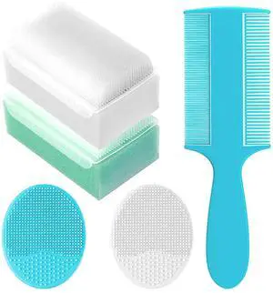 Cradle Cap Brush for Babies, Set of 5 Baby Bath Essentials with Bath Sponge Silicone Scrubber Long Handle Comb for Newborns Toddlers Boys Girls (Green) Cradle Cap Brush for Babies, Set of 5 Baby Bath Essentials with Bath Sponge Silicone Scrubber Long Handle Comb for Newborns Toddlers Boys Girls (Green)