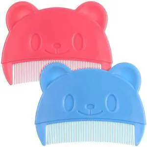 2Pcs Baby Hair Combs: Plastic Cute Cradle Cap Comb for Babies - Gentle Touch & Easy to Hold- Bear Shaped Bath Brush for Newborn Baby Cradle Cap Dandruff (Random Color 2Pcs Baby Hair Combs: Plastic Cute Cradle Cap Comb for Babies - Gentle Touch & Easy to Hold- Bear Shaped Bath Brush for Newborn Baby Cradle Cap Dandruff (Random Color