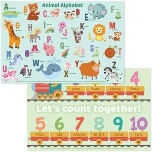 Disposable Placemats for Baby & Toddlers, Learning Mat- Animal1 Disposable Placemats for Baby & Toddlers, Learning Mat- Animal1