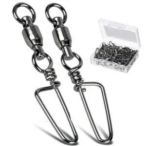 Saltwater Connector Fishing Snap Swivel High Strength Snaps Swivel Freshwater Ball Bearing Fishing Swivels Stainless Steel Corrosion Resistant Black Nickel 25pcs 31lbs Saltwater Connector Fishing Snap Swivel High Strength Snaps Swivel Freshwater Ball Bearing Fishing Swivels Stainless Steel Corrosion Resistant Black Nickel 25pcs 31lbs