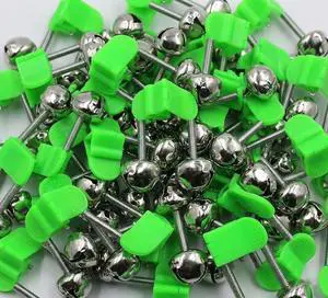 50 Pieces Fishing Alarm Bells, Plastic Fishing Rod Clips with Dual Alert Bells 50 Pieces Fishing Alarm Bells, Plastic Fishing Rod Clips with Dual Alert Bells