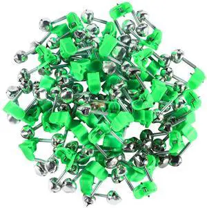 50 Pcs Plastic Fishing Bells Clips Fishing Rod Alarm with Dual Alert Bells 50 Pcs Plastic Fishing Bells Clips Fishing Rod Alarm with Dual Alert Bells